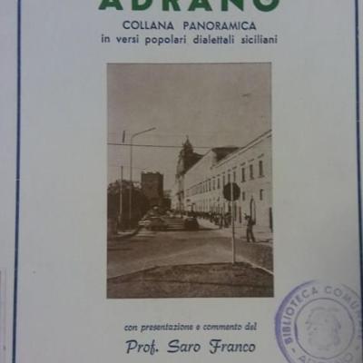 Adrano Collana Panoramica In Versi Popolari Dialettali Siciliani Antonino Bulla