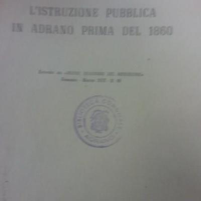 L Istruzione Pubblica In Adrano Prima Del 1860 Crimi