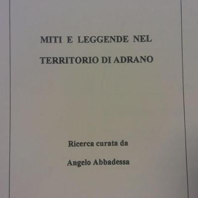 Miti E Leggende Del Terrirotio Di Adrano Angelo Abbadessa