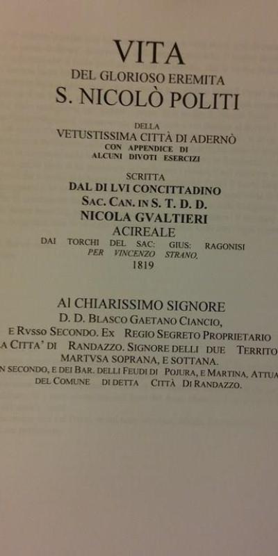 Vita Del Glorioso S Nicolo Politi Nicola Gualtieri