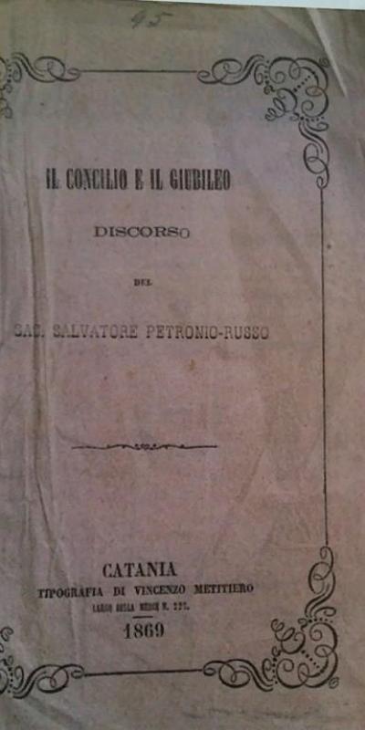 Il Concilio E Il Giubileo Salvatore Petronio Russo